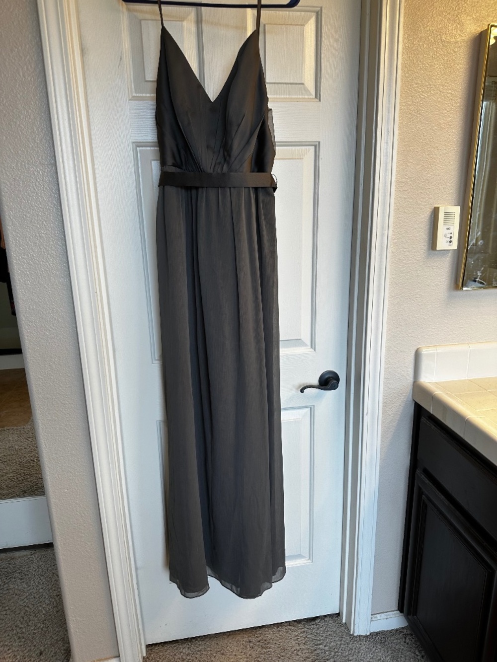 David’s Bridal Grey Dress Size 8